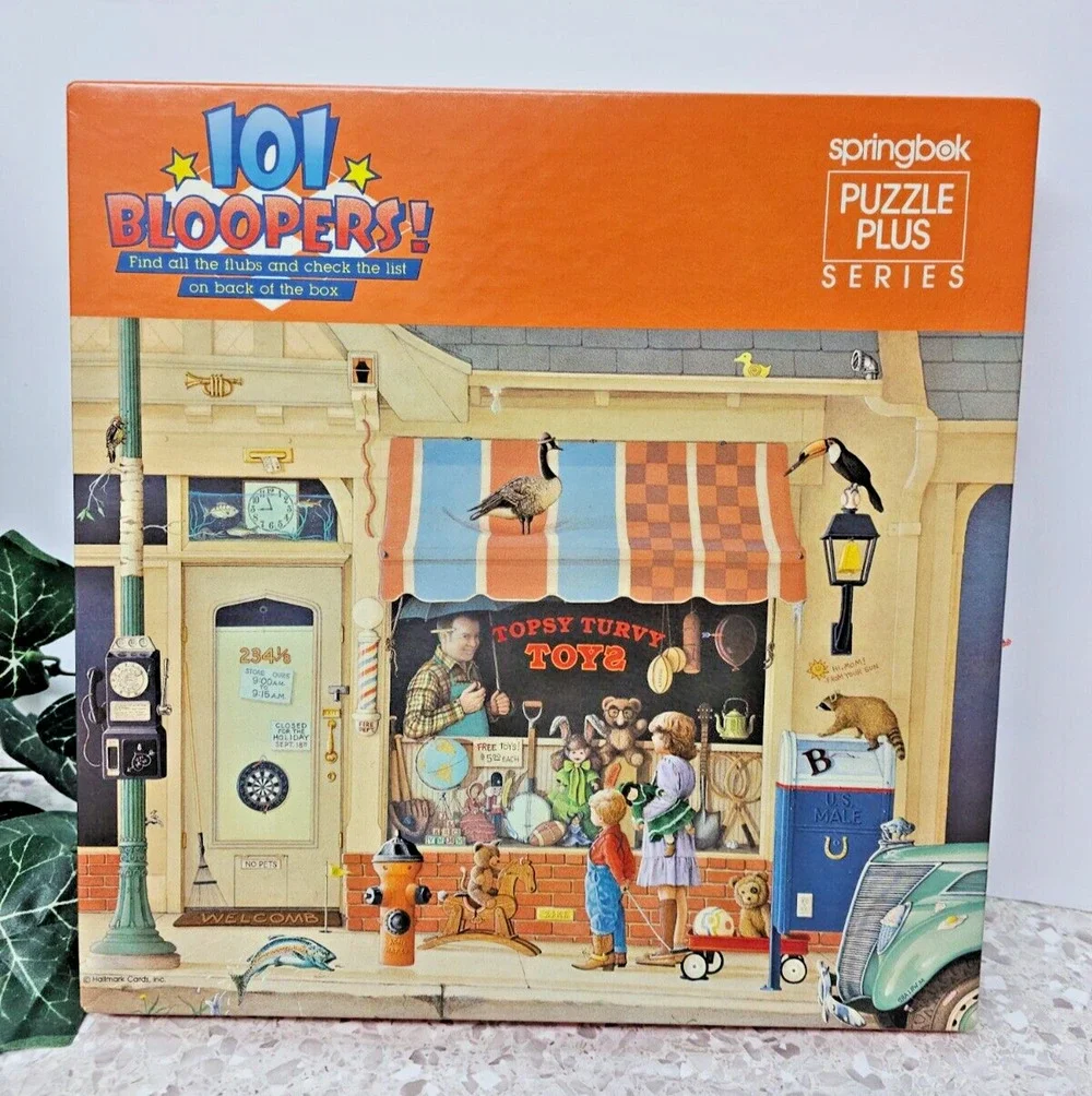 Vtg Springbok 101 Bloopers! Jigsaw Puzzle Plus Series 500 Pieces Find Bloopers